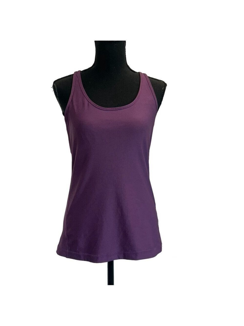 Gap body plum purple sports racer back tank top M